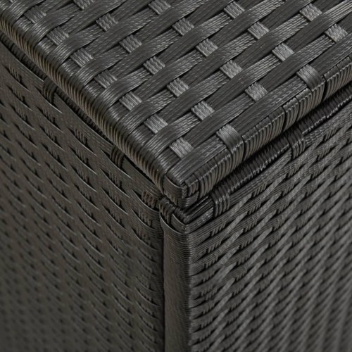 Opbevaringskasse til haven 200x50x60 polyrattan sort (OUTLET A)