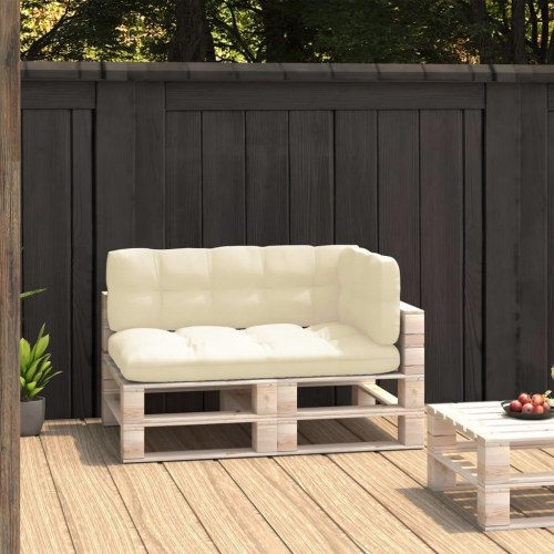Pallehynder 3 stk. stof cremefarvet (OUTLET A)