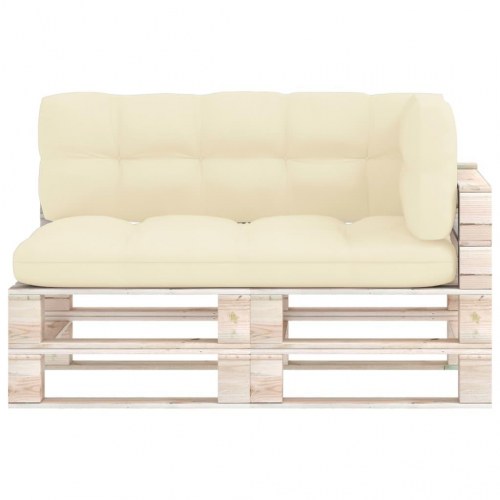 Pallehynder 3 stk. stof cremefarvet (OUTLET A)