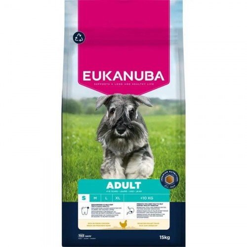 Eukanuba Premium Nutrition Adult Small Breed - kylling, tørfoder til små hunde 15 kg