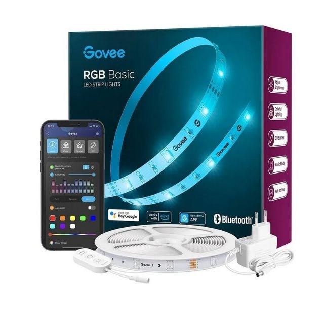 Govee Basic H615A3A1 - 5 m RGB LED lysbånd med Wi‑Fi