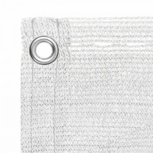 Altan skærm i HDPE - hvid 90 × 700 cm med alu-øjer