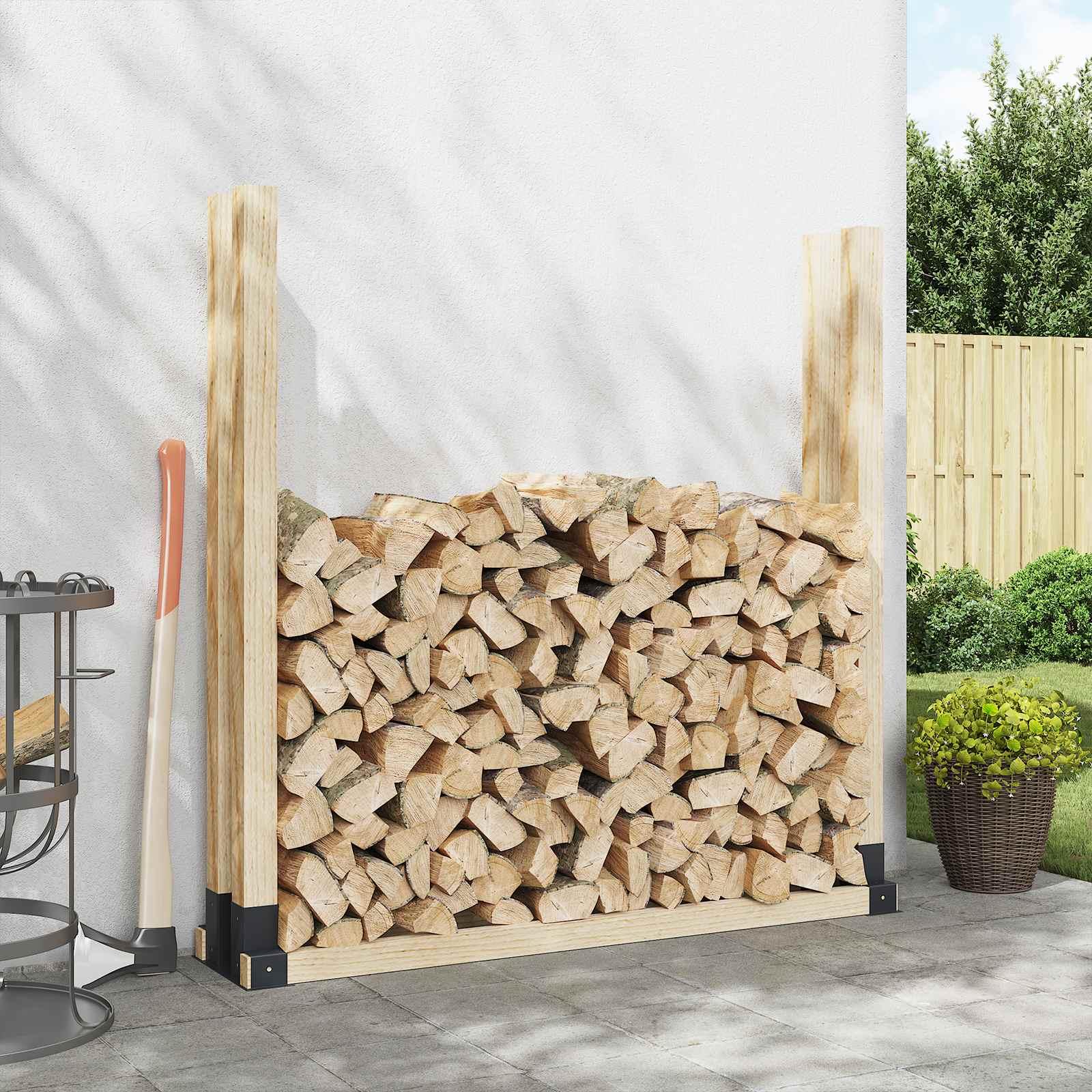 Brænde stakkehjælp 2 stk Antracit 34 x 10 x 15 cm Stål billede
