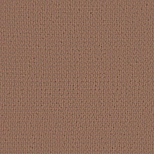 Altan skærm i gråbrun 90 × 1.000 cm - HDPE med aluminiumsøjer