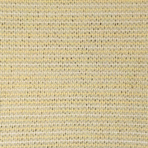 Altan skærm i HDPE - beige 120 × 700 cm med aluminiumsøjer