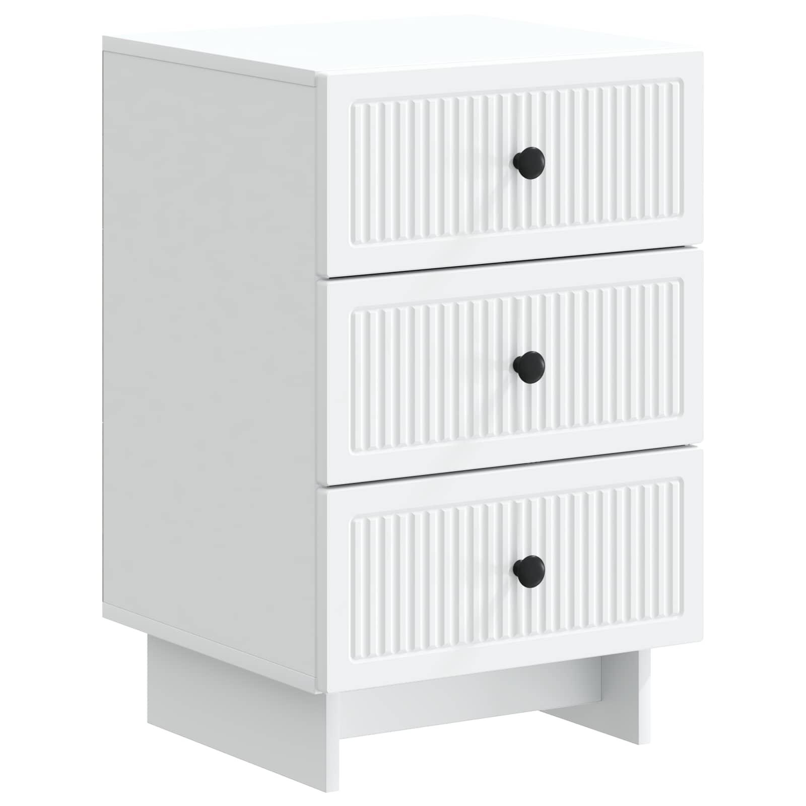 Natskab med skuffe Hvid 43 x 41 x 66,5 cm Konstrueret træ billede