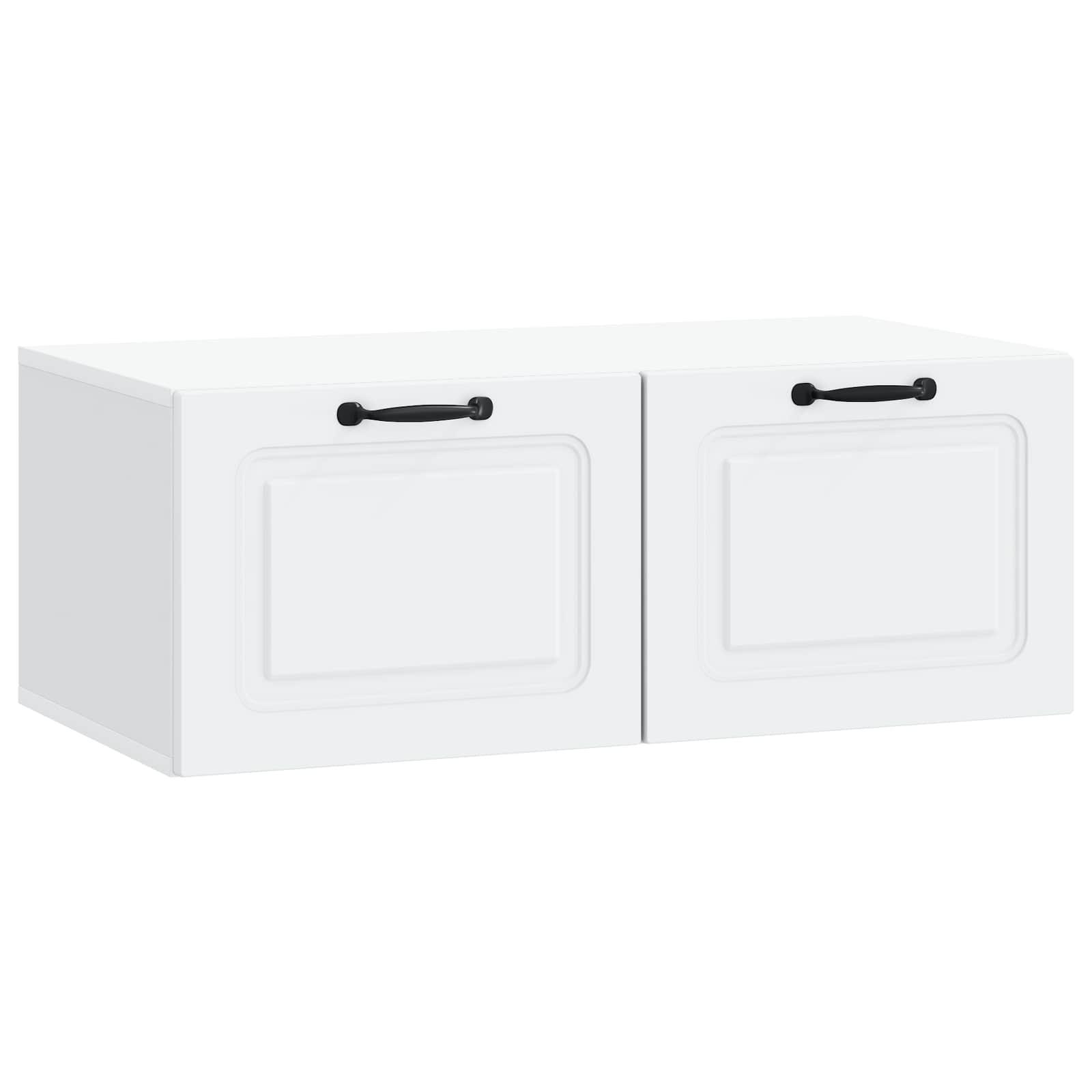Væghængt TV-skab Hvid 78,5 x 41 x 30 cm Konstrueret træ billede