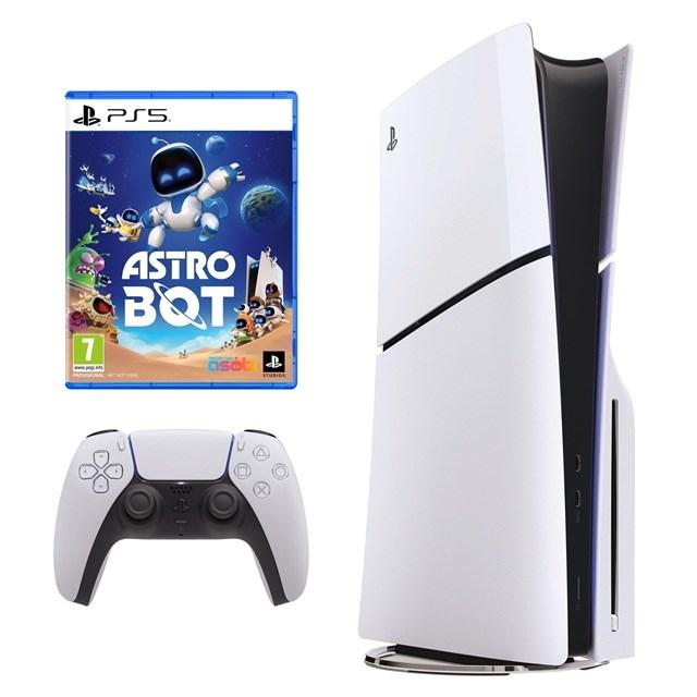 Sony PlayStation 5 Slim med disk - Astro Bot Bundle 1 TB, hvid billede