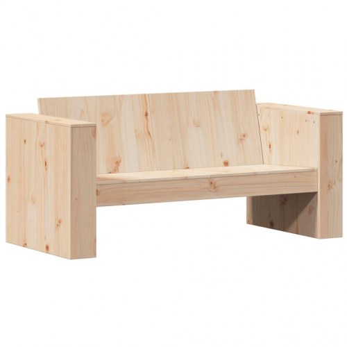 2-personers havesofa 134×60×62 cm i massivt fyrretræ