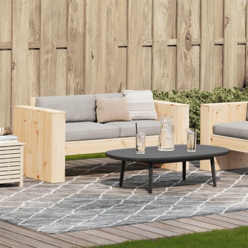 2-personers havesofa 134×60×62 cm i massivt fyrretræ