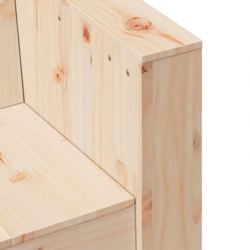 2-personers havesofa 134×60×62 cm i massivt fyrretræ