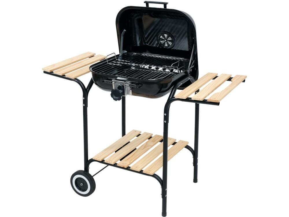 LUND 99905 kulgrill med låg og sidehylder billede