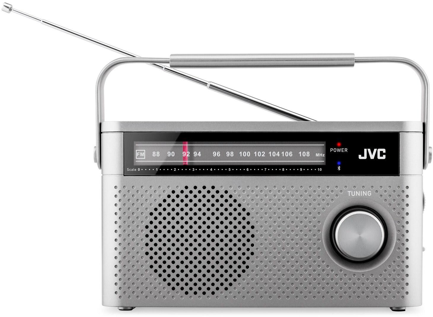 JVC RA-E315G bærbar FM-radio med Bluetooth - grå billede