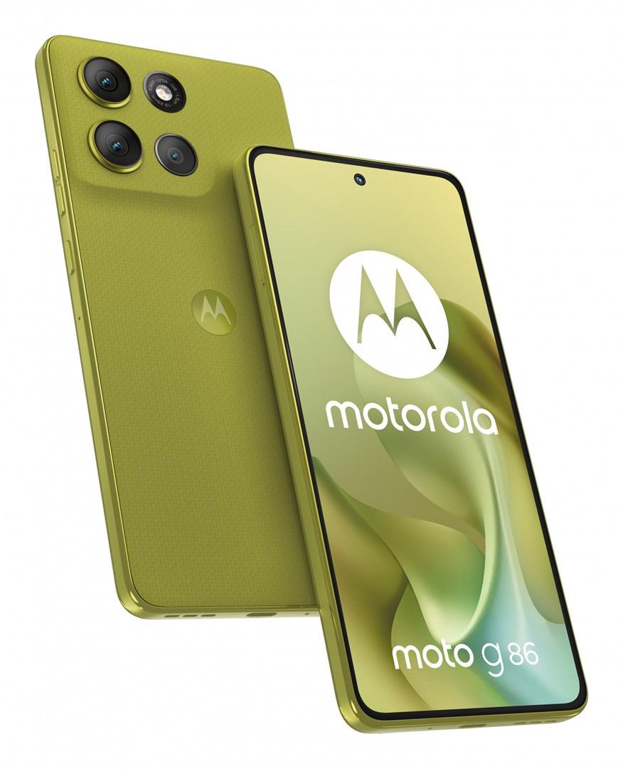 Motorola moto g86 5G 6,67" 8/256 GB - Golden Cypress (grøn) billede