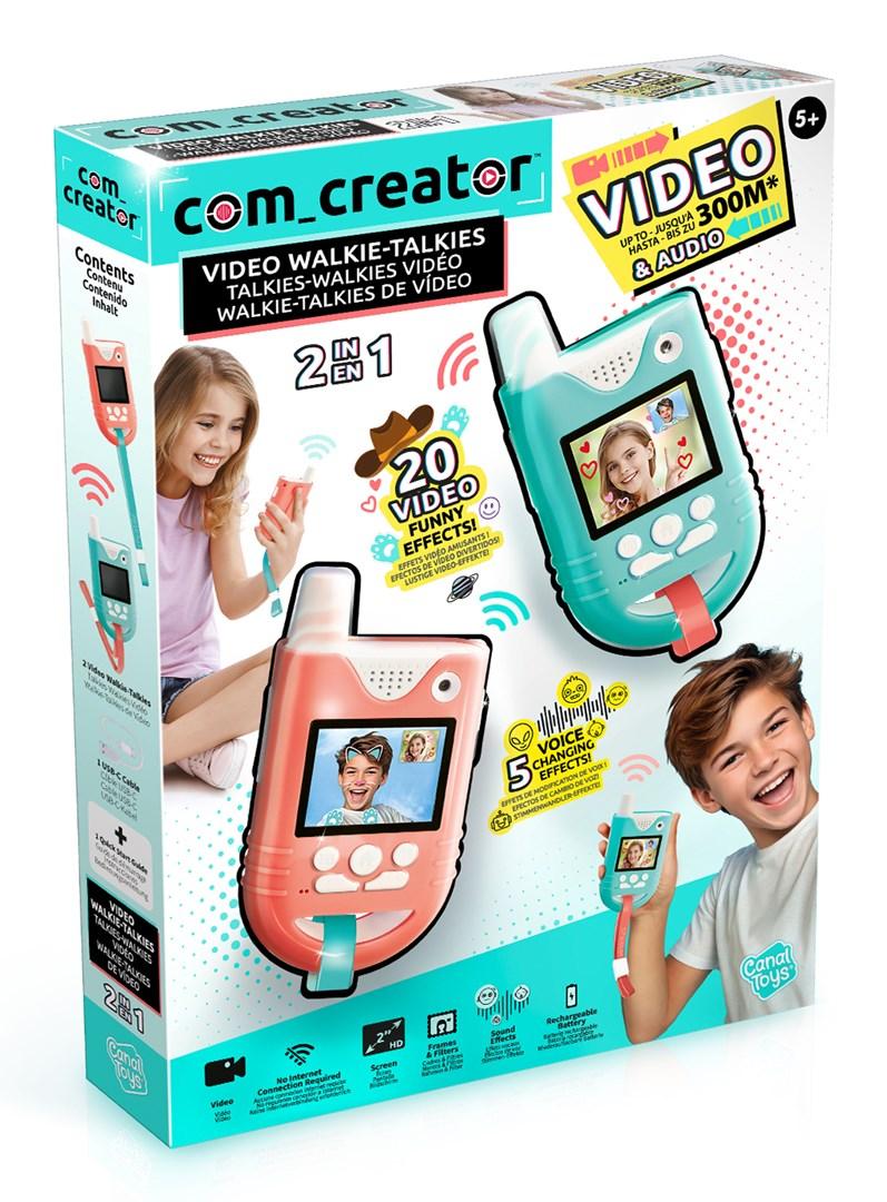 Video walkie-talkies til børn - com.creators 2-i-1 med video og lyd