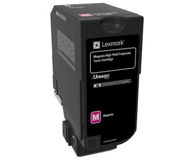 Lexmark 74C2HME magenta toner - original, høj kapacitet billede