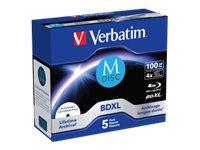 Verbatim M-Disc BDXL 100 GB - 5 stk. BD-R XL 4x, printbar billede