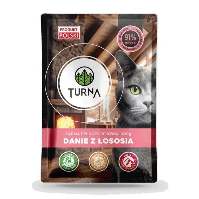 TURNA kattemad vådfoder - laks 100 g billede
