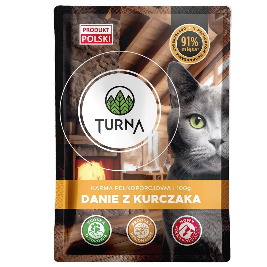 TURNA vådfoder til kat - Kyllingemåltid 100 g billede