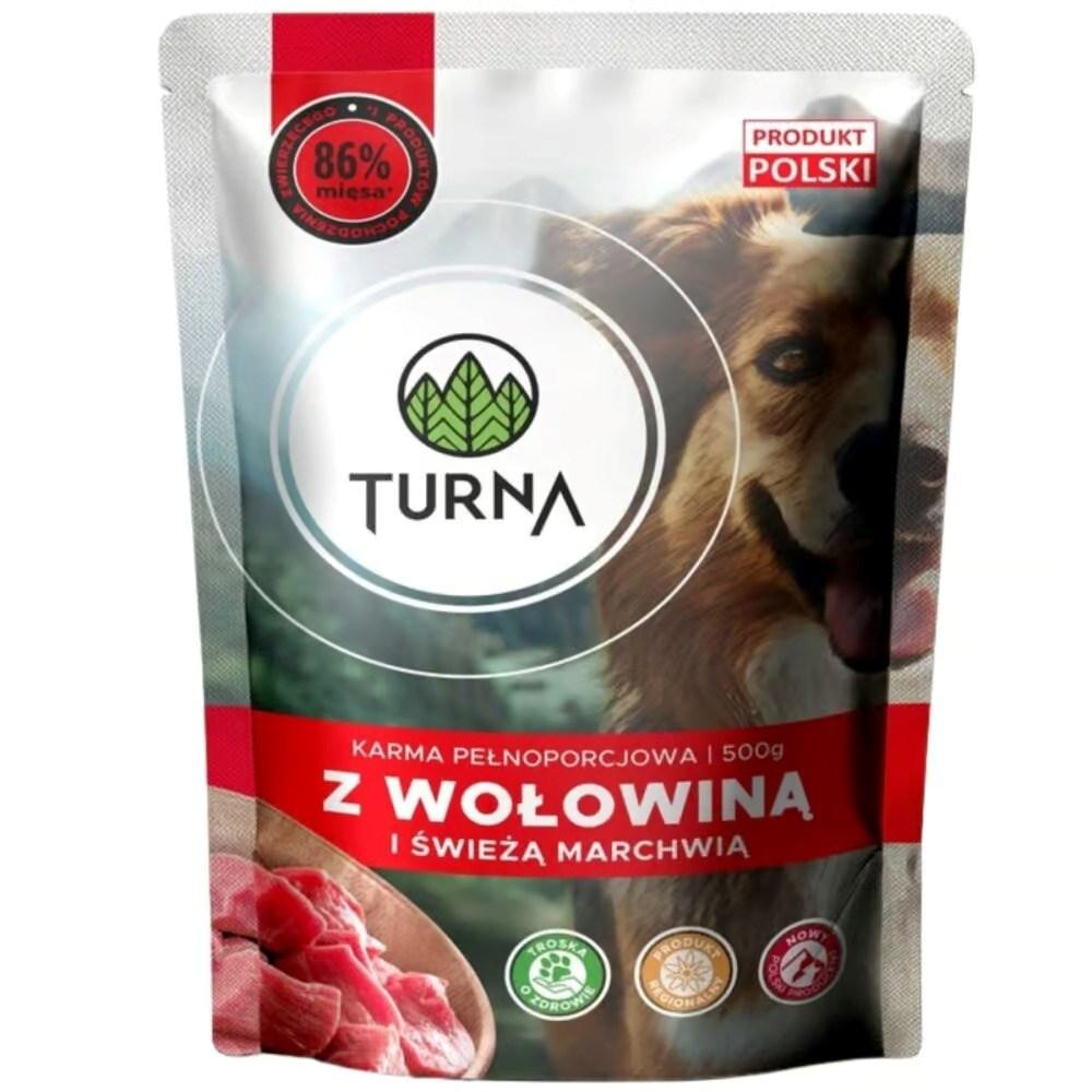 TURNA vådfoder til hund med oksekød - 500 g billede