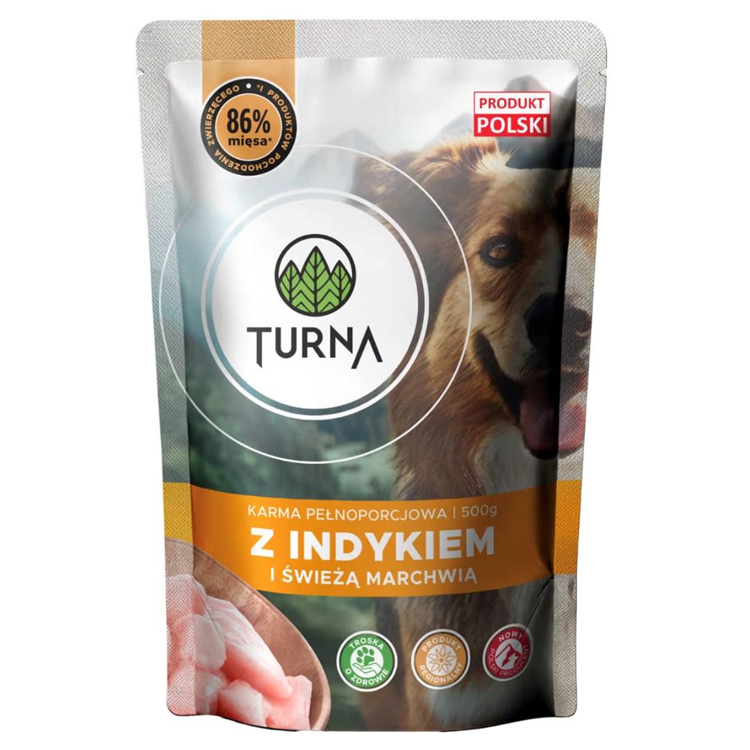 TURNA vådfoder til hund - med kalkun, 500 g billede