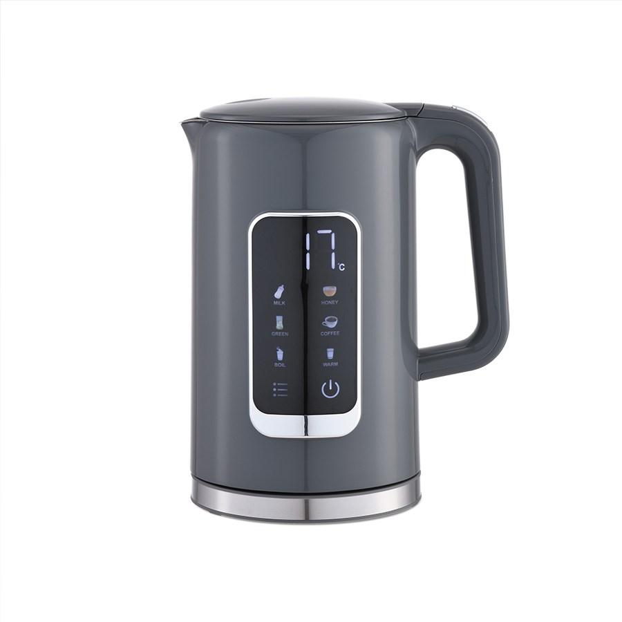 Maestro MR-024 - elektrisk kedel 1,7 l med temperaturstyring - grå billede