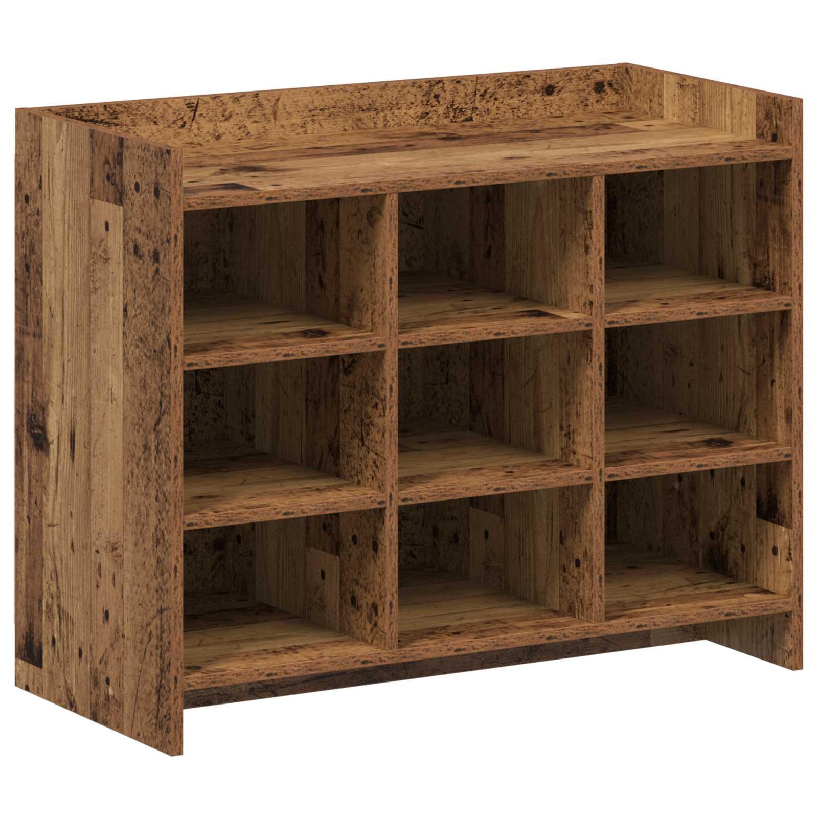 Sko skab Gammelt træ 85 x 39,5 x 70 cm Konstrueret træ billede