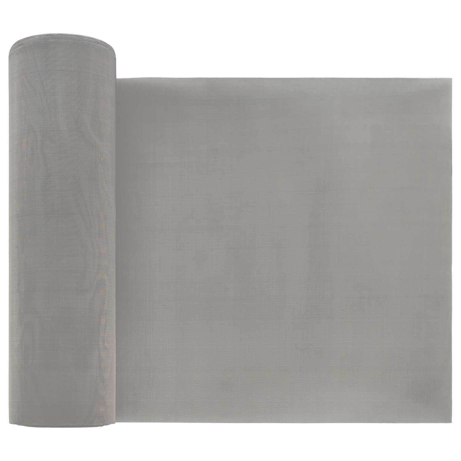 Netskærm 20 × 2000 cm - 120 mesh i rustfrit stål 201, sølv billede