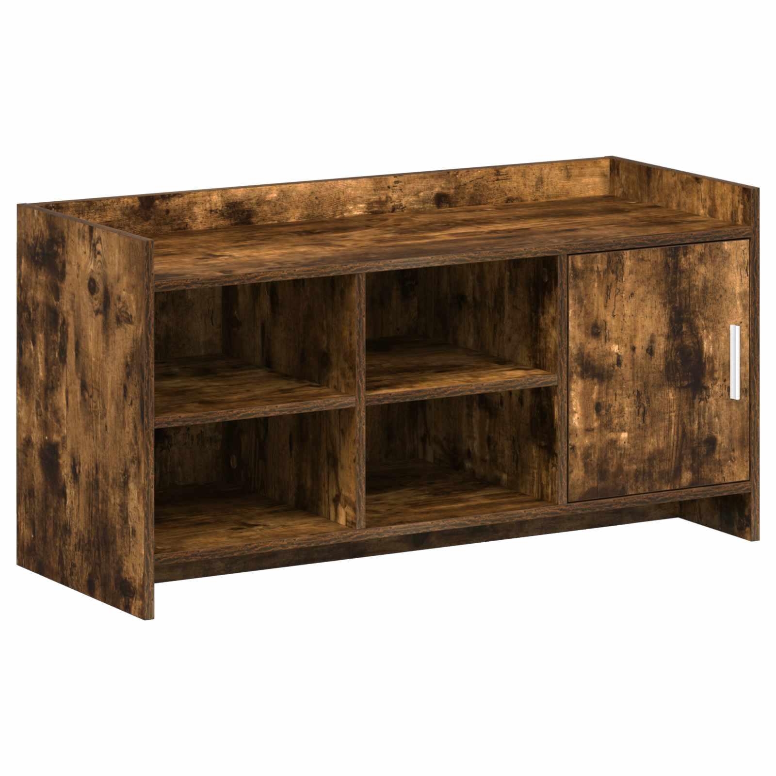 Sko skab med dør Røget eg 100 x 39,5 x 51 cm Konstrueret træ billede