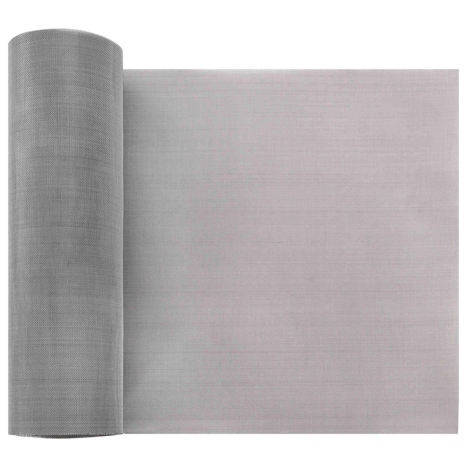 Netskærm 20 × 500 cm - 60 mesh i rustfrit stål 201, sølv billede
