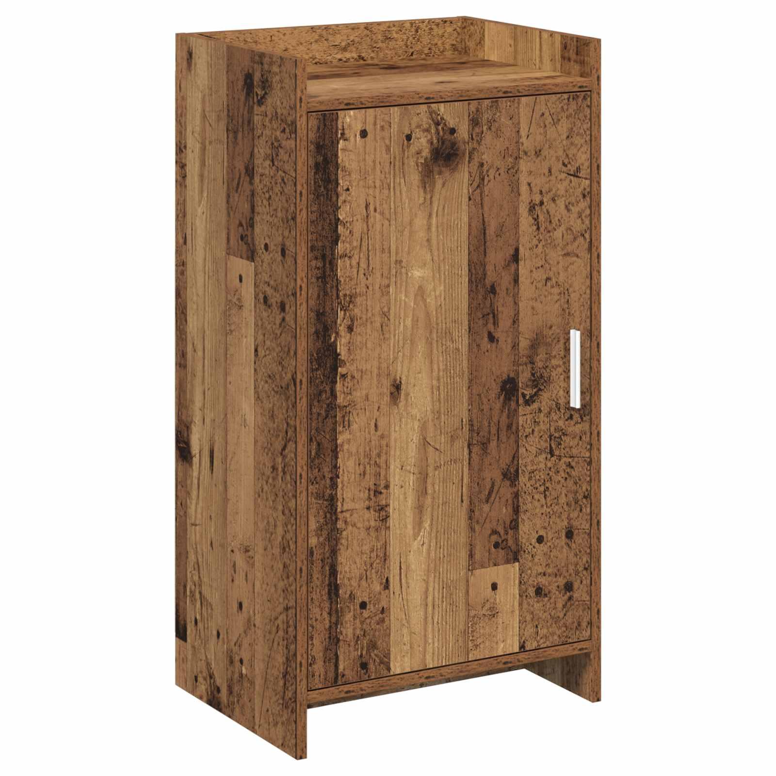 Sko skab med dør Gammelt træ 48 x 36 x 92 cm Konstrueret træ billede