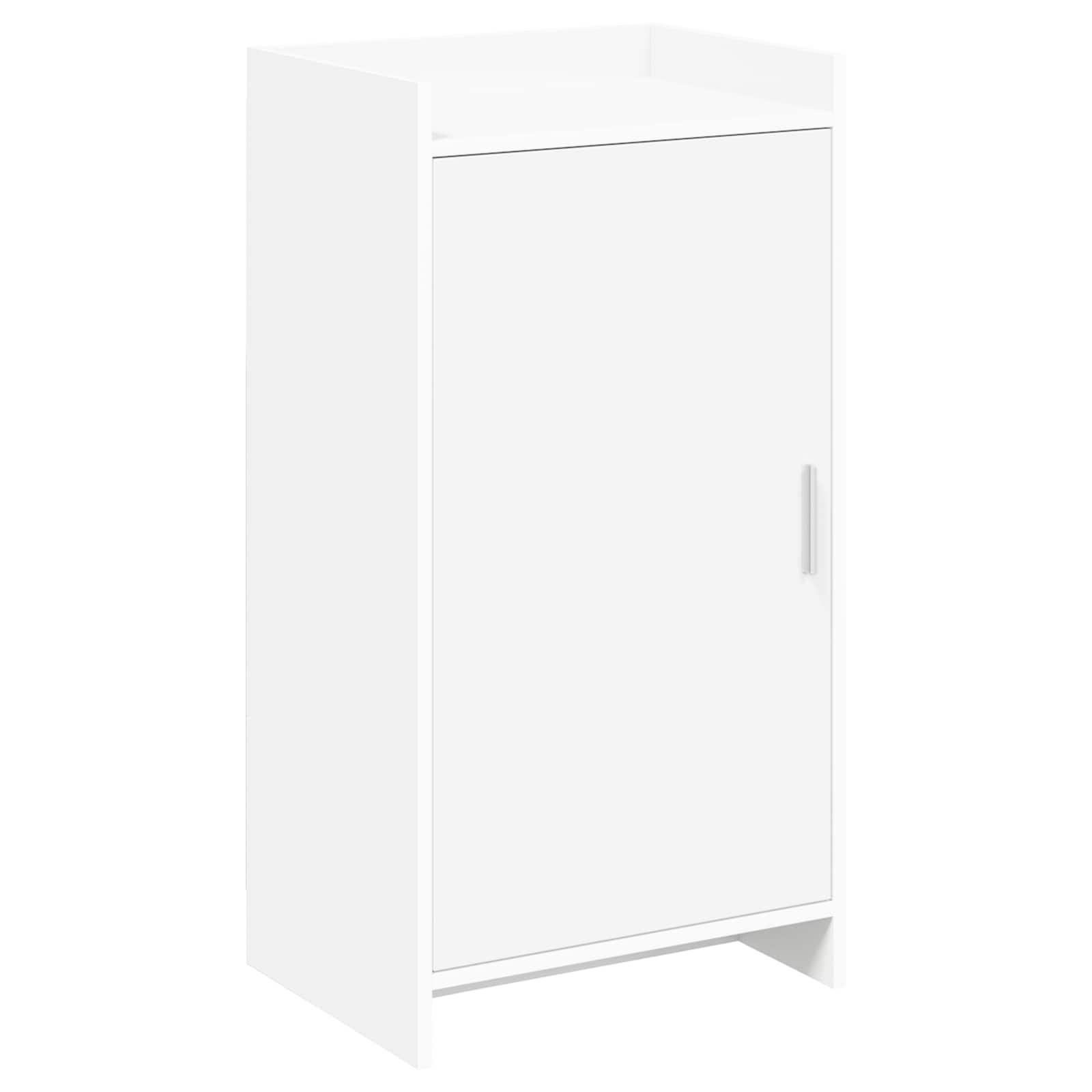 Skoskab med opbevaring - hvid, 48 × 36 × 92 cm, konstrueret træ billede