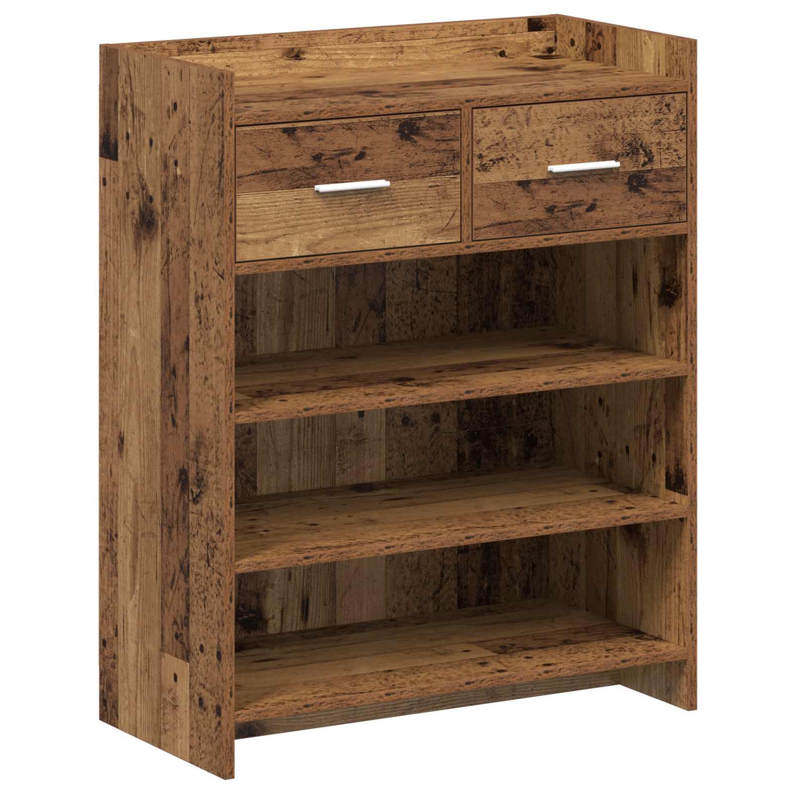 Sko skab Gammelt træ 73,5 x 36 x 92 cm Konstrueret træ billede