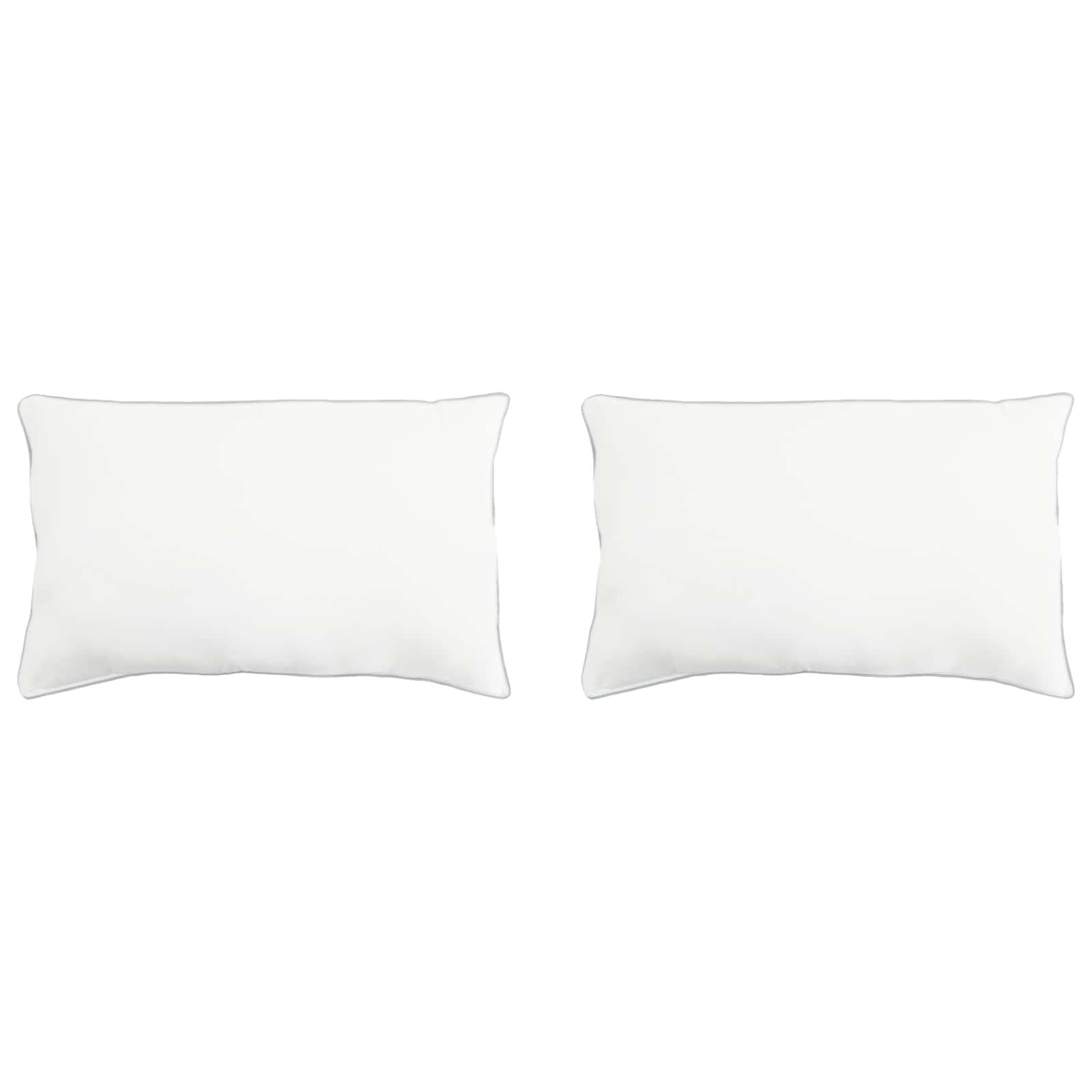 Hovedpude 2 stk Hvid 60 x 70 cm Bambusfiber billede