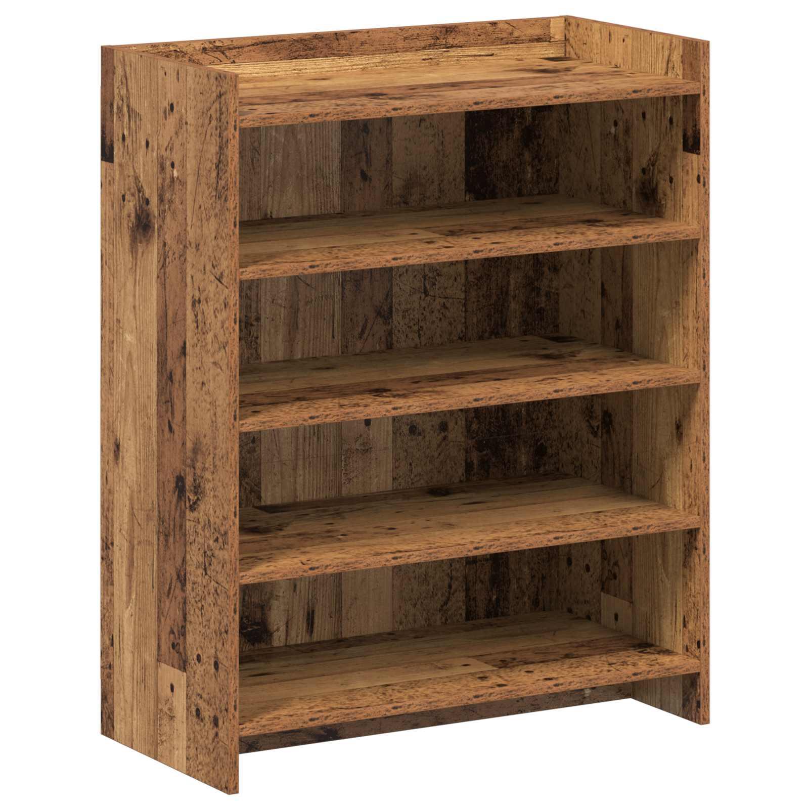 Sko skab Gammelt træ 73,5 x 36 x 92 cm Konstrueret træ billede