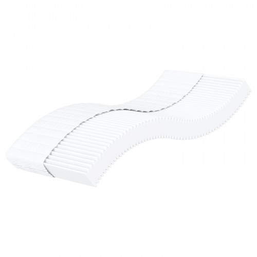 Skummadras H2/H3 - 75 × 190 cm, hvid, vendbar 7-zoner
