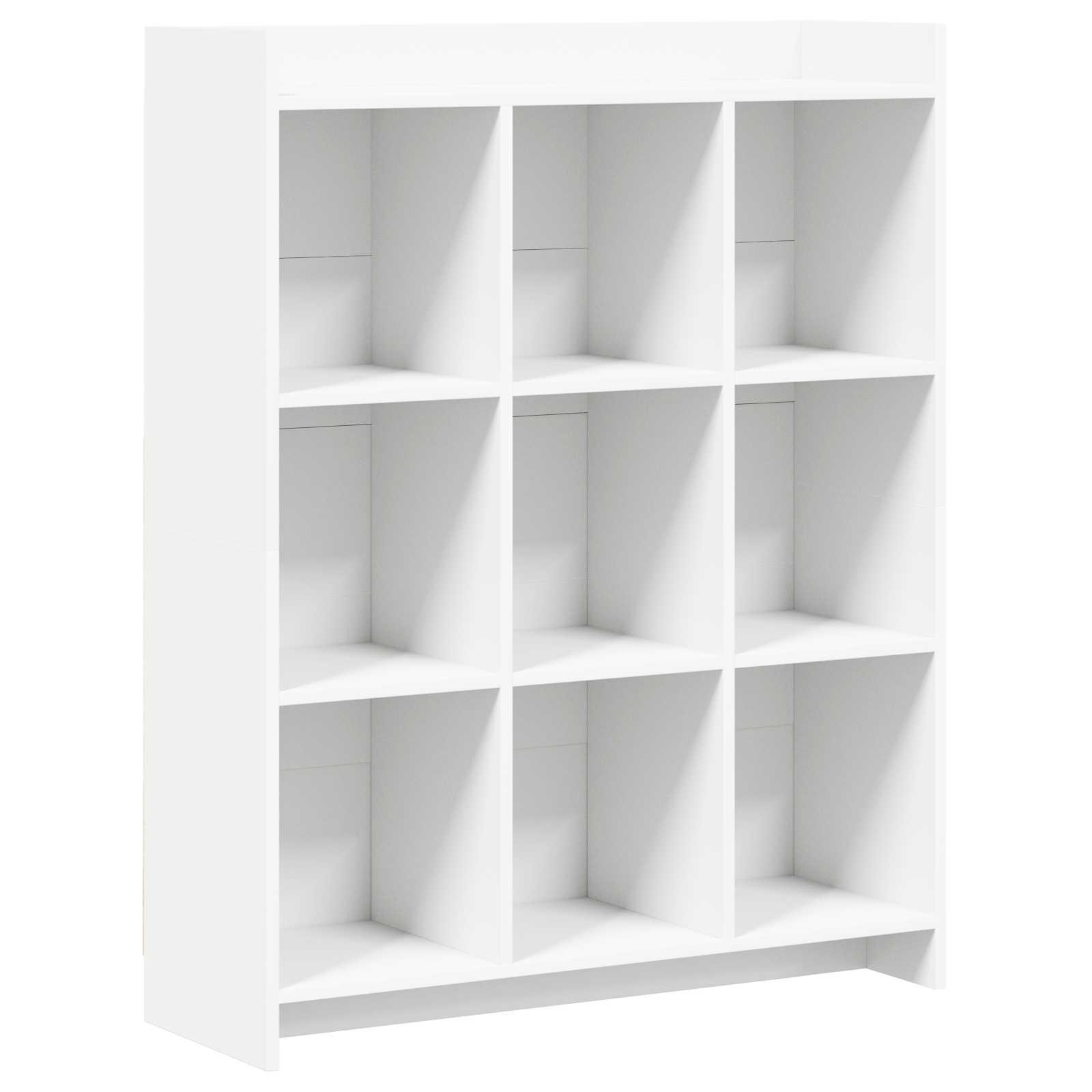 Bogreol Hvid 87,5 x 30 x 111 cm Konstrueret træ billede