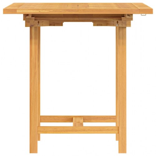 Havebord med udtræk 110-160 × 80 × 75 cm - massivt teaktræ