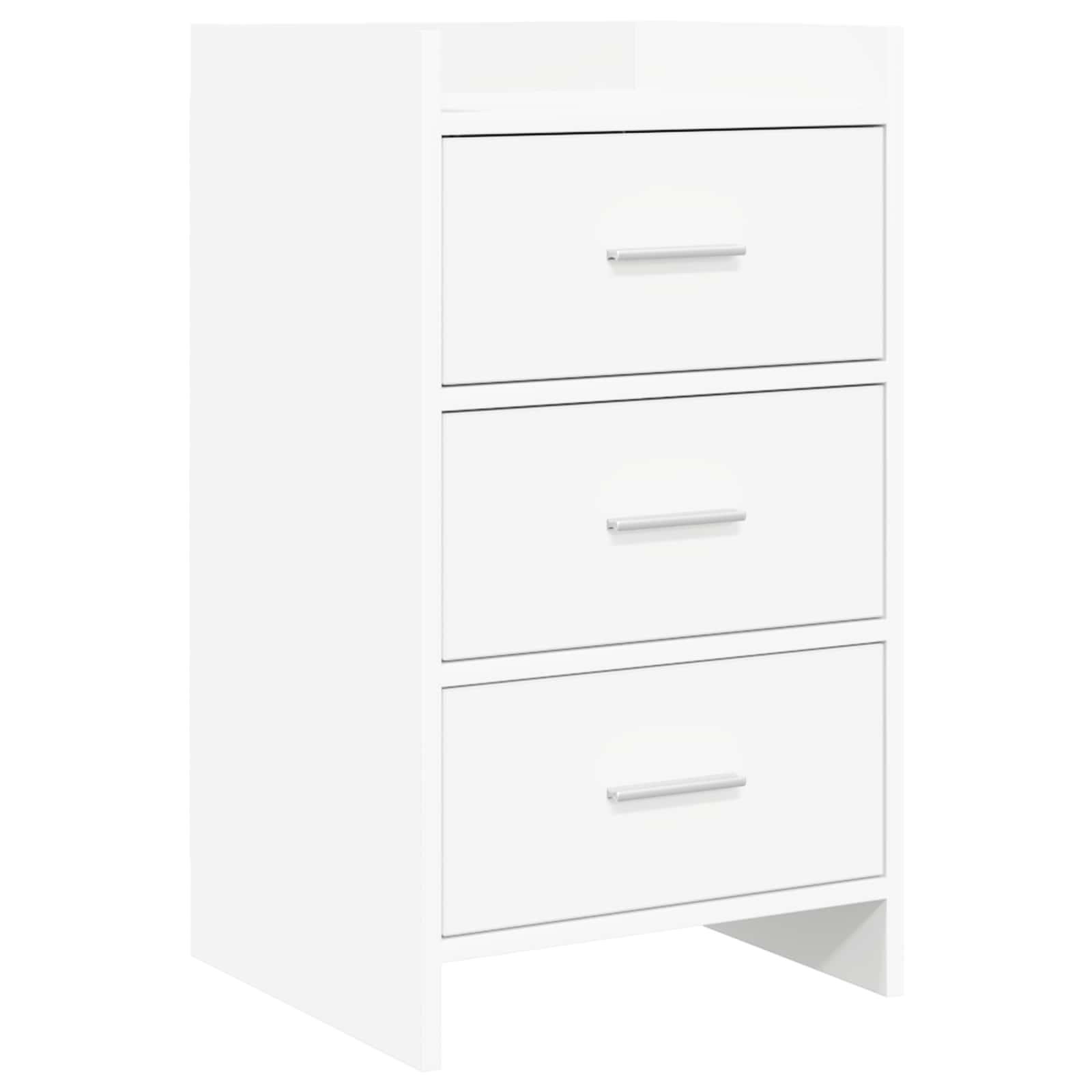 Sengeborde Hvid 40 x 36 x 70 cm Konstrueret træ billede