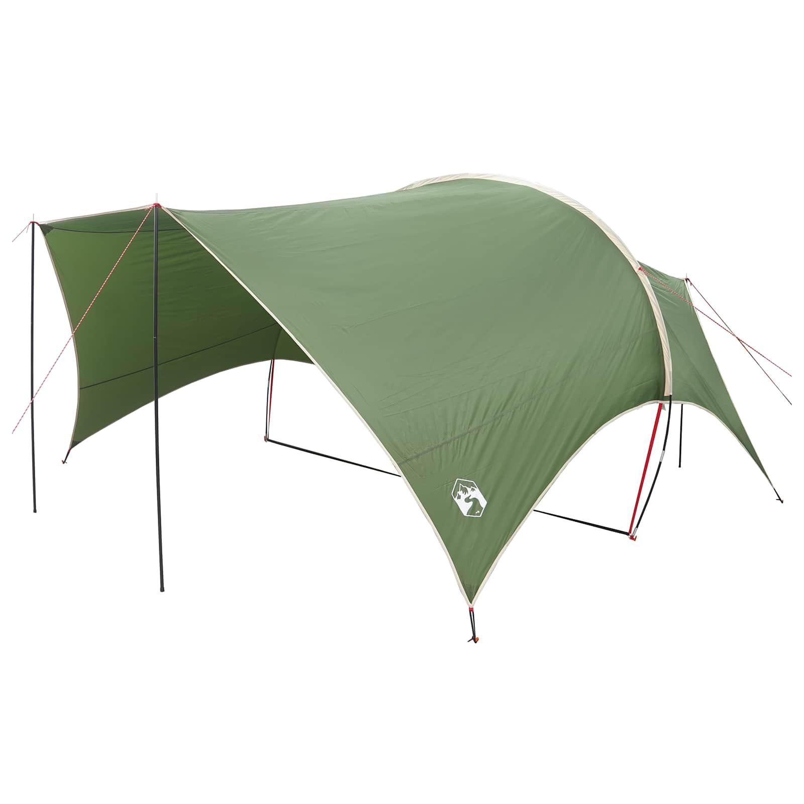 Camping tarp vandafvisende Grøn 550 x 400 x 230 cm billede