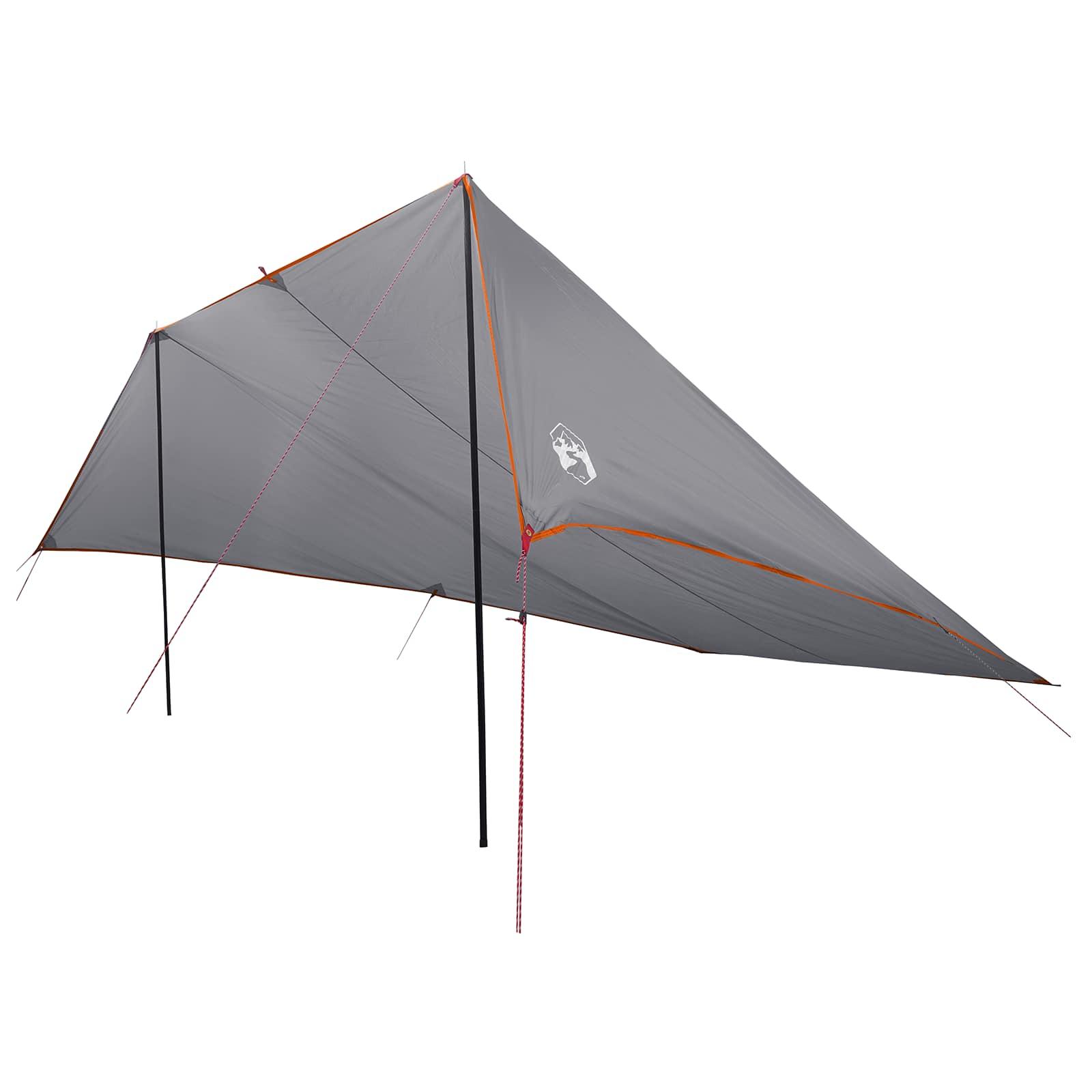 Fartøjs Markise med tag Grå og orange 518 x 580 x 215 cm billede