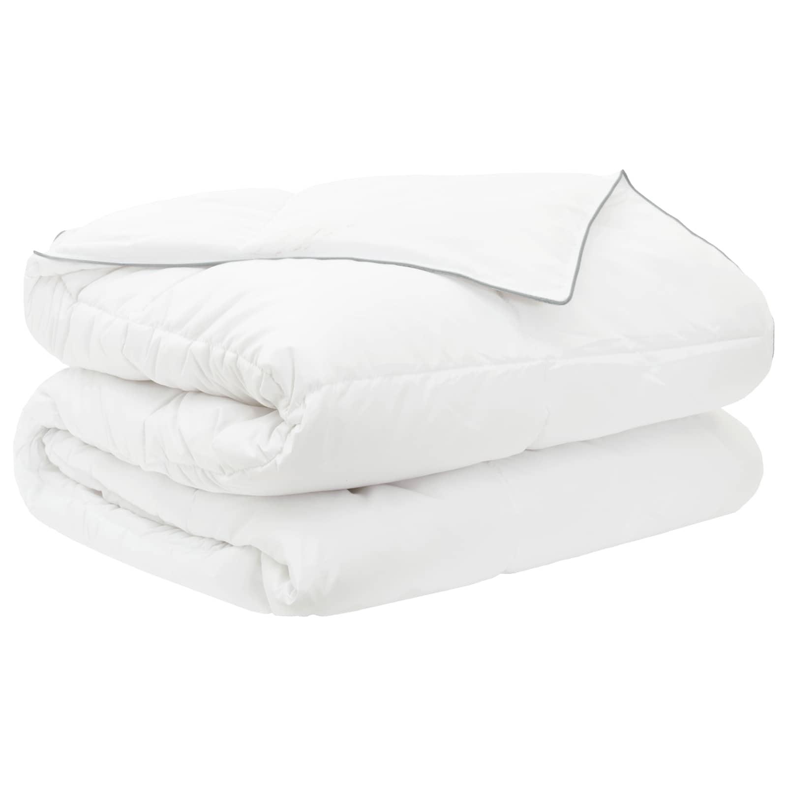 Sommer dyne Hvid 220 x 260 cm Bambusfiber billede