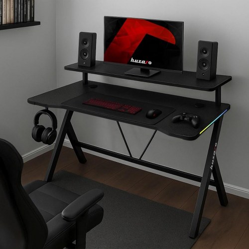 Huzaro Hero 1.9 RGB gamingbord - sort, 120 × 60 cm