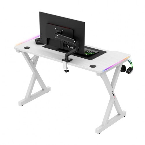 Huzaro Hero 2.3 RGB gamingbord - hvid, 120 × 60 cm
