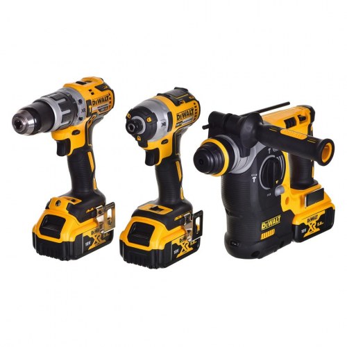 DeWALT DCK368P3T-QW XR 18V - kombokit med bore-/skruemaskine, slagnøgle og borehammer