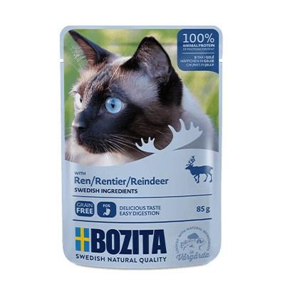 Bozita vådfoder til kat med rensdyr - 85 g billede