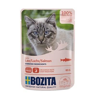 Bozita vådfoder i pose - laks 85 g billede