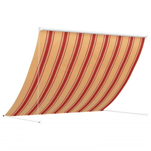Markise flerfarvet - 200 × 150 cm, manuel og justerbar