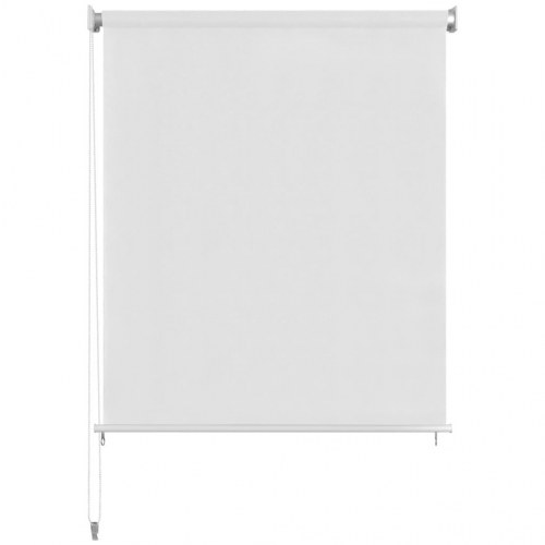 Udendørs rullegardin 400 × 230 cm - hvid HDPE