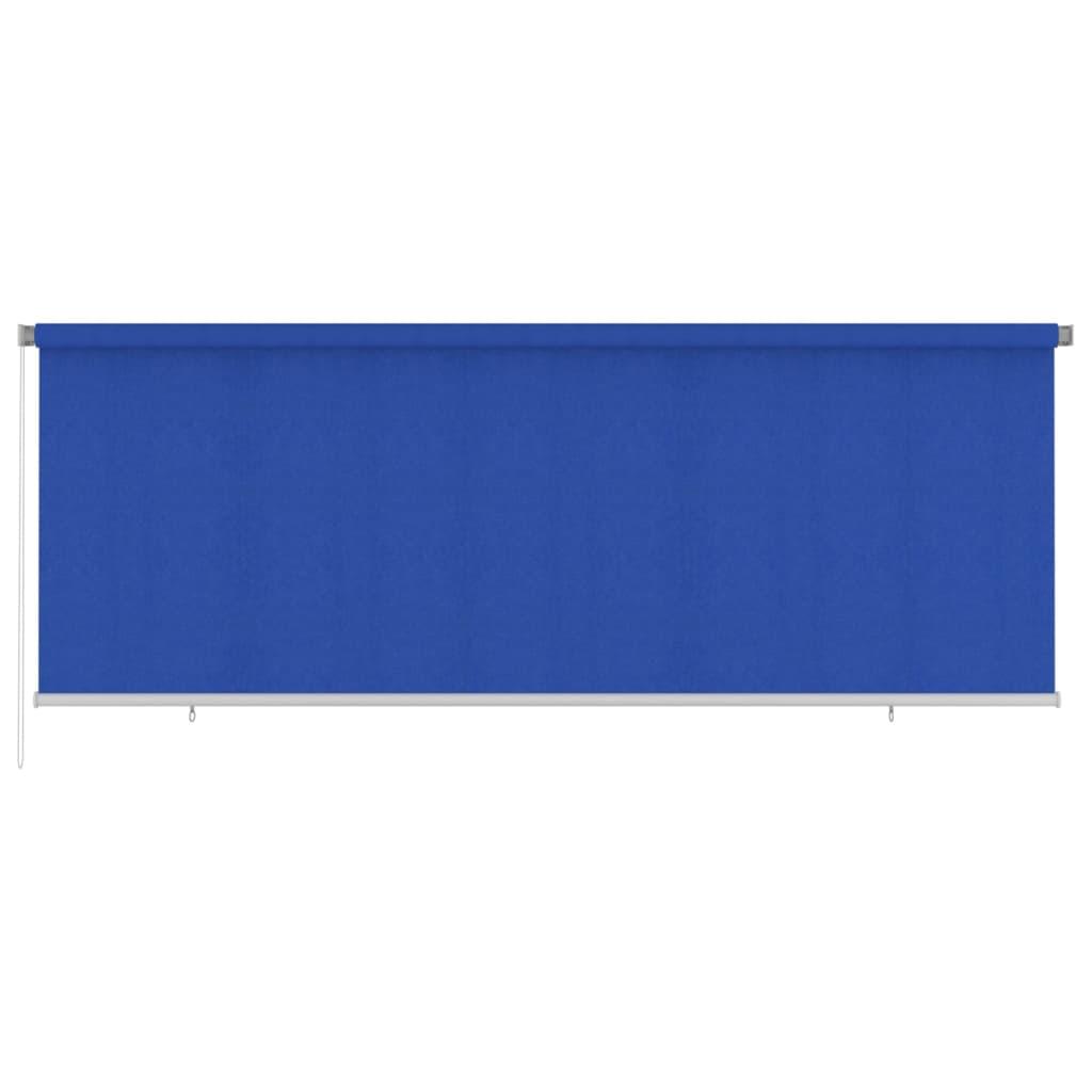 Udendørs rullegardin 400x140 cm HDPE blå billede